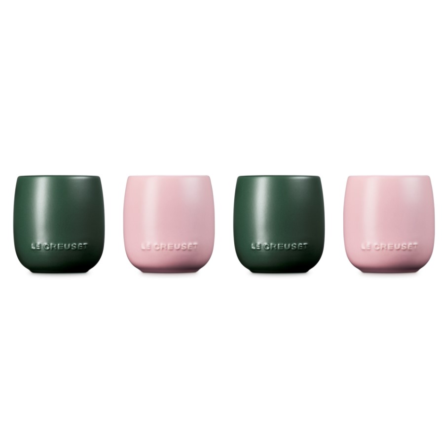 additioanl image for  Le Creuset 4 Tumbler Pink & Foret 380 ml 